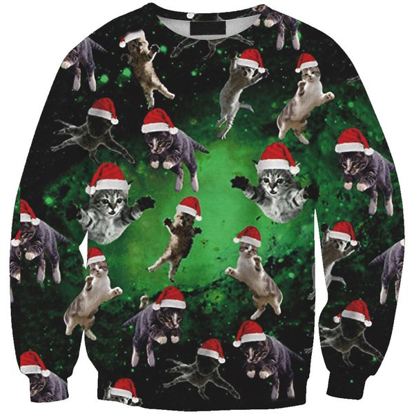 new men's santa cat and cat printed sanitary wardrobe long sleeve sleeve tide men's sanitary wardrobe sweatshirts, Black
new men's santa cat and cat printed sanitary wardrobe long sleeve sleeve tide men's sanitary wardrobe sweatshirts, Black