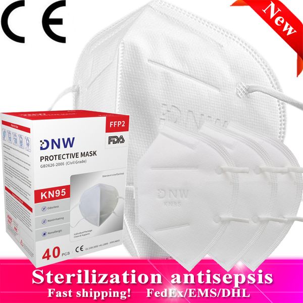 40 pcs ce fda certification official facial kn95 ffp2 anti-droplet safe labor protective face mask 4-layer meltblown fabric
40 pcs ce fda certification official facial kn95 ffp2 anti-droplet safe labor protective face mask 4-layer meltblown fabric