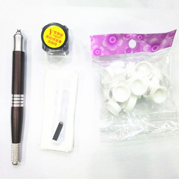 1pcs eyebrow microblading pen + 1 bag ink cup (100pcs) + 10 pcs 18u microblading needles tattoo kit ing
1pcs eyebrow microblading pen + 1 bag ink cup (100pcs) + 10 pcs 18u microblading needles tattoo kit ing