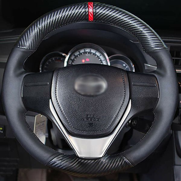 hand sewing leather carbon fiber steering wheel cover for toyota rav4 corolla
hand sewing leather carbon fiber steering wheel cover for toyota rav4 corolla