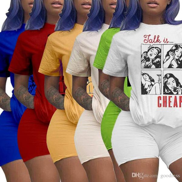 summer women 2 two pieces tracksuits letter comic print outfits short sleeve t shirt biker short sets sportswear suits clothing plus size, Gray
summer women 2 two pieces tracksuits letter comic print outfits short sleeve t shirt biker short sets sportswear suits clothing plus size, Gray
