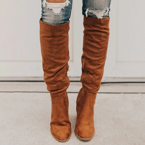 shujin women's long boots autumn winter pointed thick with side zipper knee high boots elastic women's shoes 2019 new, Black
shujin women's long boots autumn winter pointed thick with side zipper knee high boots elastic women's shoes 2019 new, Black