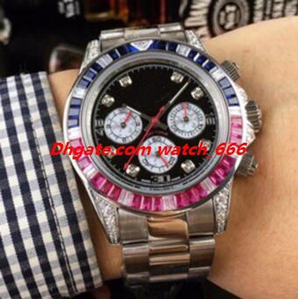 male watch fashion men wristwatch 40mm 116595 116599 116598 rbow diamond bezel silver gold stainless steel bracelet automatic luxury watch, Slivery;brown
male watch fashion men wristwatch 40mm 116595 116599 116598 rbow diamond bezel silver gold stainless steel bracelet automatic luxury watch, Slivery;brown