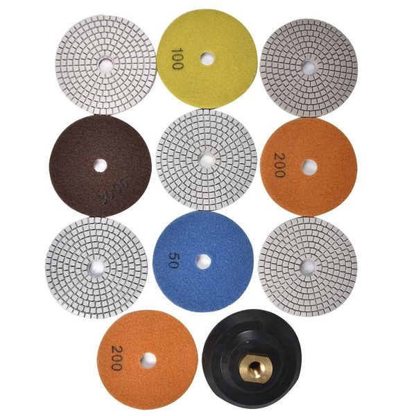 10pcs diamond polishing pads set with 4-inch rubber sticking tray polishing pad most popular for granite marble concrete
10pcs diamond polishing pads set with 4-inch rubber sticking tray polishing pad most popular for granite marble concrete