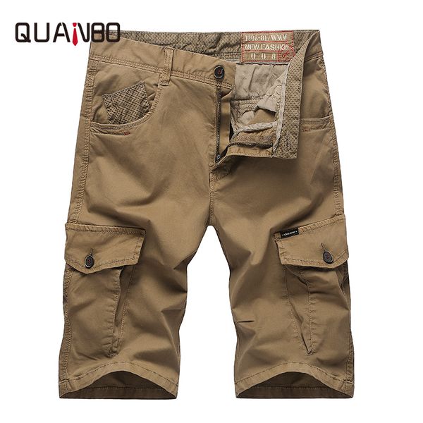 quanbo 2019 new safari style loose casual shorts brand clothign summer cotton mens short pants men cargo shorts, White;black
quanbo 2019 new safari style loose casual shorts brand clothign summer cotton mens short pants men cargo shorts, White;black