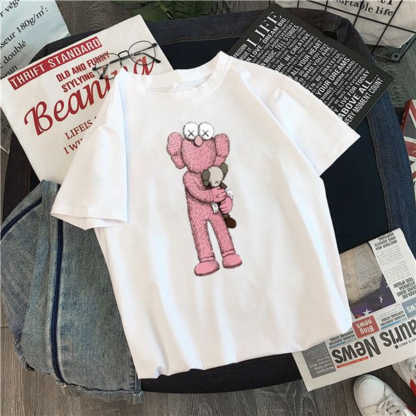 2020 lovers shirts women casual t-shirt short sleeves kaws x sesame street fashion coat clothes tees outwear tee quality femme, White;black
2020 lovers shirts women casual t-shirt short sleeves kaws x sesame street fashion coat clothes tees outwear tee quality femme, White;black