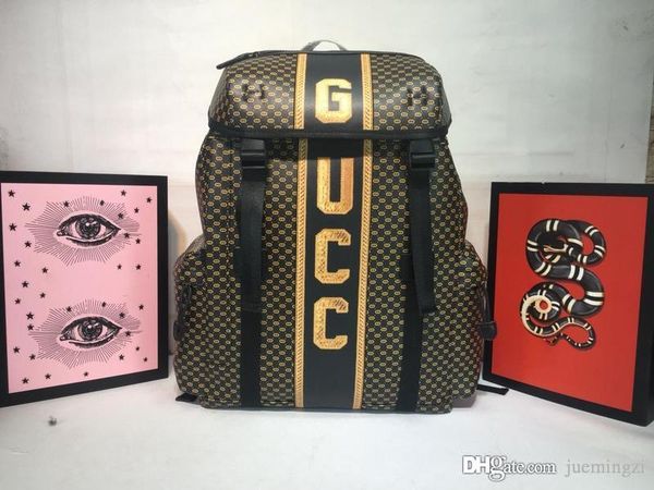 2018 dapper dan back pack nylon leather black gold 536413 size:32*45*14cm
2018 dapper dan back pack nylon leather black gold 536413 size:32*45*14cm