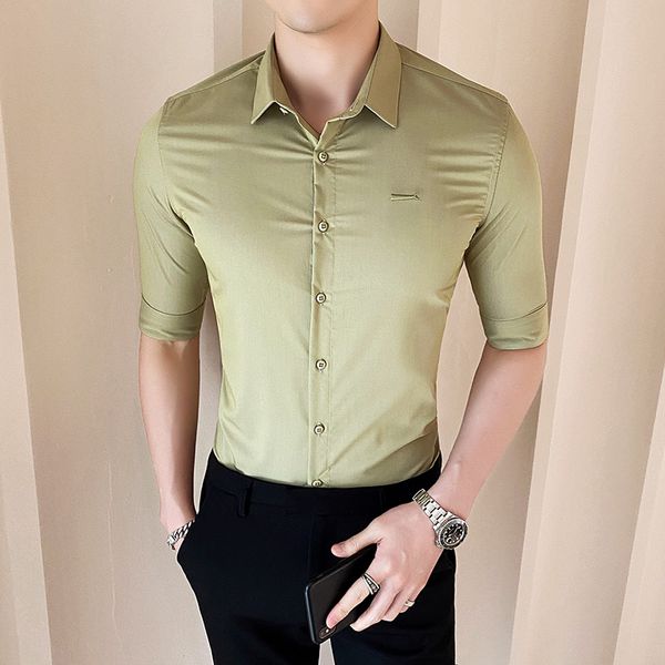 2020 summer casual мужчина рубашки платья мужчина половина рукав slim fit белого бизнес формальной рубашка социальный streetwear блуза сороч, White;black
2020 summer casual мужчина рубашки платья мужчина половина рукав slim fit белого бизнес формальной рубашка социальный streetwear блуза сороч, White;black