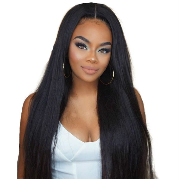 straight 360 lace frontal wig pre plucked with baby hair lace front human hair wig remy brazilian hair wigs, Black
straight 360 lace frontal wig pre plucked with baby hair lace front human hair wig remy brazilian hair wigs, Black