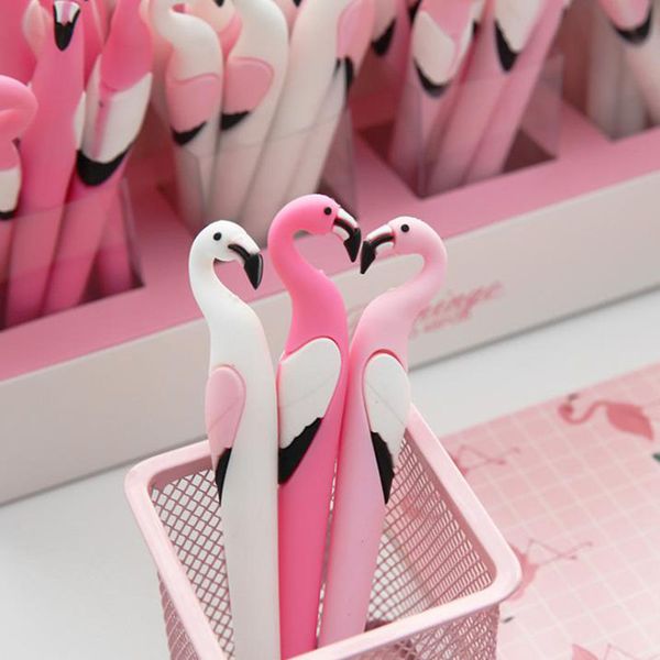 2pcs cute cartoon gel ink pen 0.5 mm blue ink soft silicone flamingo signature pen for school & office escolar korean stationery
2pcs cute cartoon gel ink pen 0.5 mm blue ink soft silicone flamingo signature pen for school & office escolar korean stationery