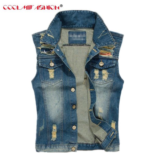men denim vest hole sleeveless jean jacket ripped casual male plus size m-5xl jeans waistcoat single breasted colete masculino, Black;white
men denim vest hole sleeveless jean jacket ripped casual male plus size m-5xl jeans waistcoat single breasted colete masculino, Black;white