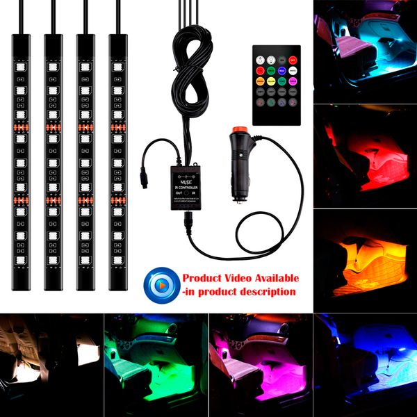 9led smd car led atmosphere lamp with remote control auto interior light decorative lamp led strip light car styling
9led smd car led atmosphere lamp with remote control auto interior light decorative lamp led strip light car styling