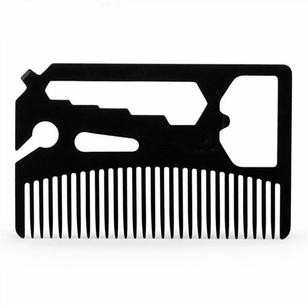 multifunctional utility beard comb fits in your wallet comb bottle opener wrench screw driver knife blade breakaway, Silver
multifunctional utility beard comb fits in your wallet comb bottle opener wrench screw driver knife blade breakaway, Silver