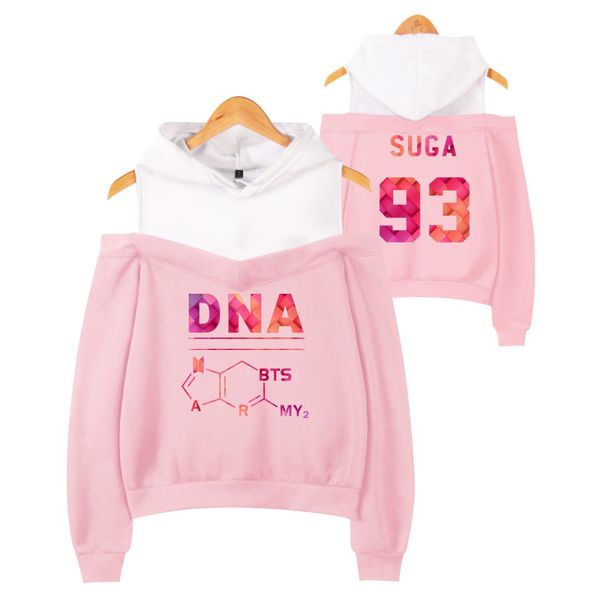 bts dna suga hoodies sweatshirts women long sleeve off-shoulder sweet style clothes, Black
bts dna suga hoodies sweatshirts women long sleeve off-shoulder sweet style clothes, Black