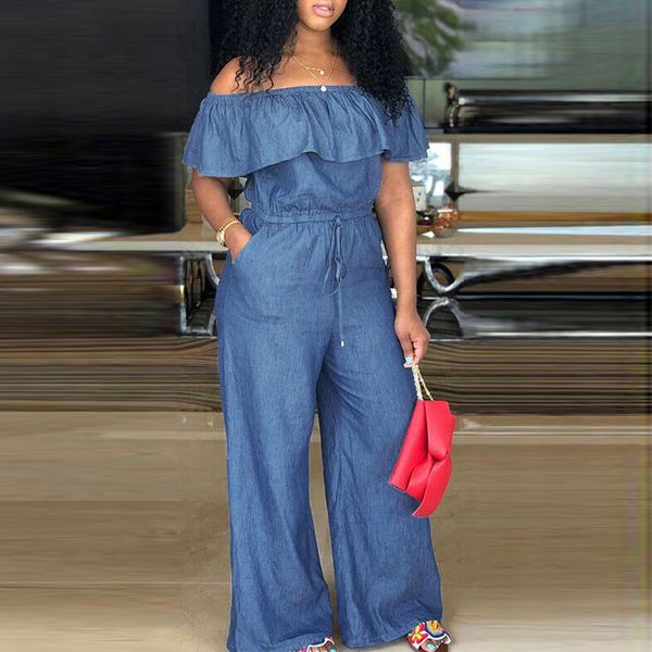 3w#omen off shoulder denim jeans look long party club playsuits jumpsuits rompers womens jumpsuit mono mujer largo jumpsuits, Blue
3w#omen off shoulder denim jeans look long party club playsuits jumpsuits rompers womens jumpsuit mono mujer largo jumpsuits, Blue
