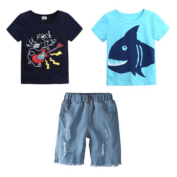 elvesnest children boy clothes cartoon print toddler boy clothes 2 pcs cotton short +short jeans summer kids clothing, White
elvesnest children boy clothes cartoon print toddler boy clothes 2 pcs cotton short +short jeans summer kids clothing, White