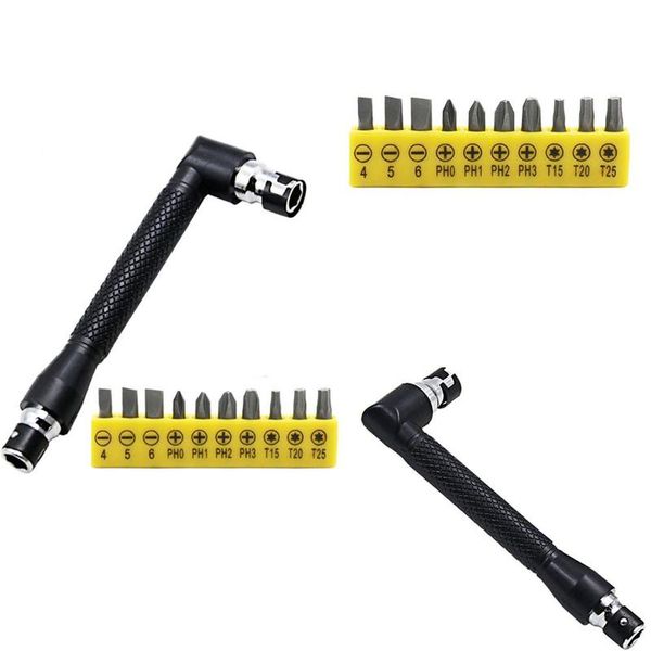 1pc universal head l-type 1/4 hex screwdriver bit adjustable double head handle black 6.35 wrench tool with ratchet sleeve hook
1pc universal head l-type 1/4 hex screwdriver bit adjustable double head handle black 6.35 wrench tool with ratchet sleeve hook