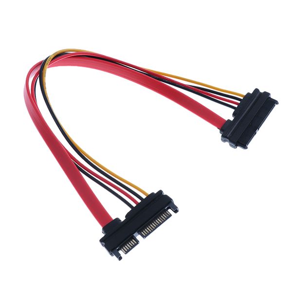 30cm male to female sata data power extension cable m / f 22p 7 + 15pin 
30cm male to female sata data power extension cable m / f 22p 7 + 15pin