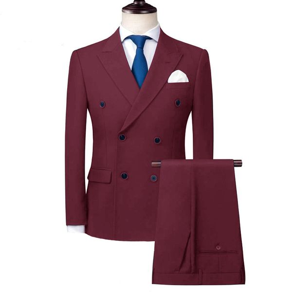 thorndike new burgundy men's suit 2 pieces double-breasted notch lapel flat slim fit casual tuxedos for wedding(blazer+pants, White;black
thorndike new burgundy men's suit 2 pieces double-breasted notch lapel flat slim fit casual tuxedos for wedding(blazer+pants, White;black