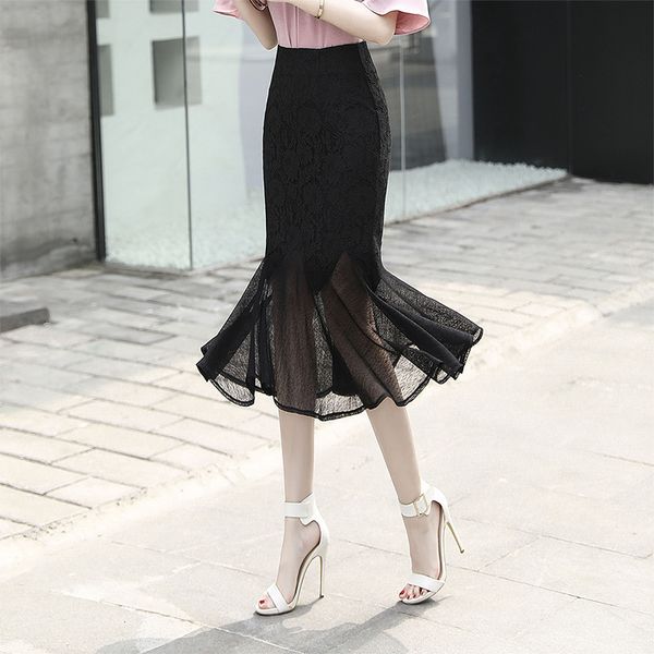 skirts 1pcs women's plus size trumpet 2021 summer fashion lace splicing hollow irregular black ladies skinny mermaid long
skirts 1pcs women's plus size trumpet 2021 summer fashion lace splicing hollow irregular black ladies skinny mermaid long