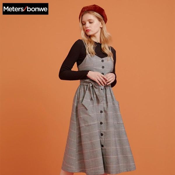 casual dresses metersbonwe autumn winter women sleeveless pocket retro dress female vintage loose suspender sundress, Black;gray
casual dresses metersbonwe autumn winter women sleeveless pocket retro dress female vintage loose suspender sundress, Black;gray