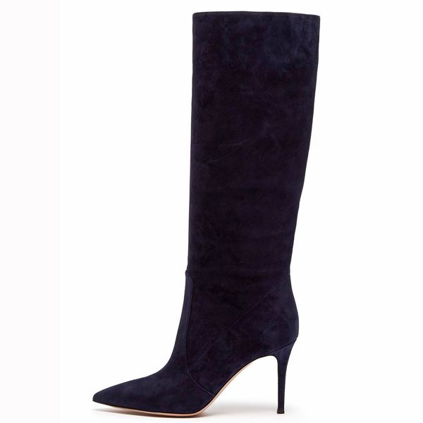 designer shoes women 2019 new winter fashion boots pointed toes plain high heels knee boots winter botas, Black
designer shoes women 2019 new winter fashion boots pointed toes plain high heels knee boots winter botas, Black