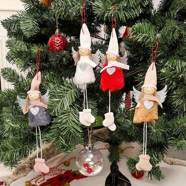 plush angel with glitter heart christmas pendant decorative hanging figurine ornaments holiday gift decorations
plush angel with glitter heart christmas pendant decorative hanging figurine ornaments holiday gift decorations