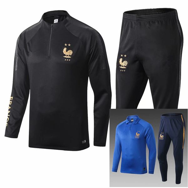2 star thai 2018 2019 2020 mbappe soccer tracksuit payet pogba track suits jacket 18 19 20 griezmann chandal training suits sports wear, Black
2 star thai 2018 2019 2020 mbappe soccer tracksuit payet pogba track suits jacket 18 19 20 griezmann chandal training suits sports wear, Black
