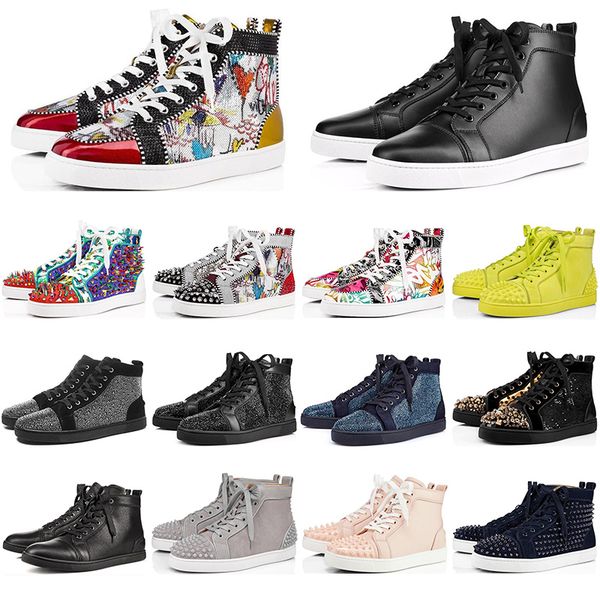 ale vintage designer graffiti flat red bottoms men women genuine leather low cut party studded spikes platform sneakers casual shoes, Black
ale vintage designer graffiti flat red bottoms men women genuine leather low cut party studded spikes platform sneakers casual shoes, Black