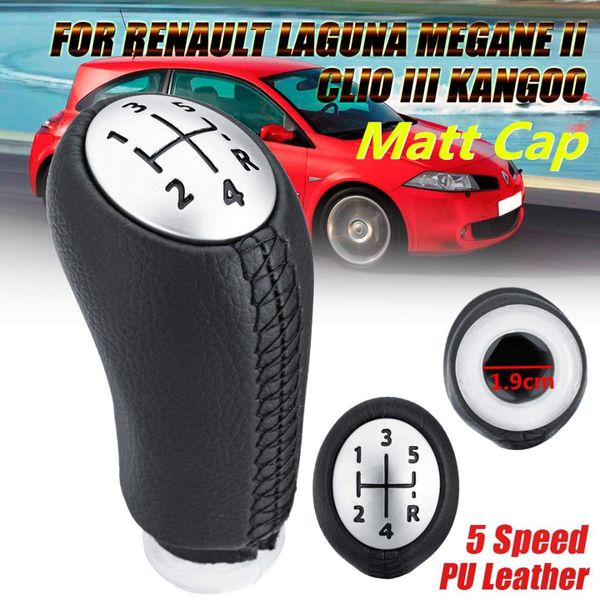 for laguna megane 2 clio 3 2003-2009 kangoo 2009 leather gloss macap 5 speed car gear shift knob stick replacement
for laguna megane 2 clio 3 2003-2009 kangoo 2009 leather gloss macap 5 speed car gear shift knob stick replacement