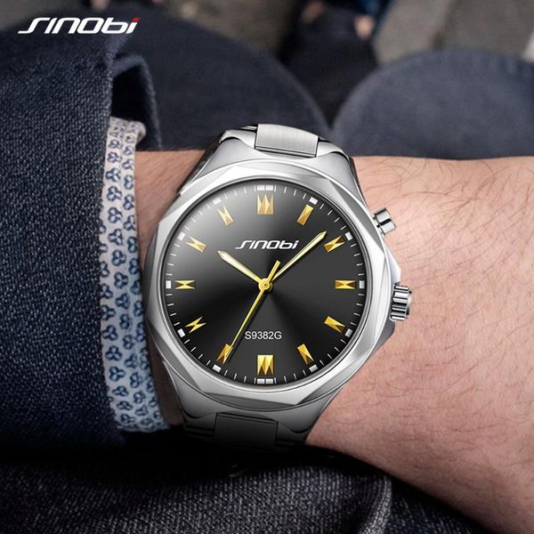 sinobi men wrist watches back light steel watchband men watch relogio masculino male geneva quartz clock hours, Slivery;brown
sinobi men wrist watches back light steel watchband men watch relogio masculino male geneva quartz clock hours, Slivery;brown