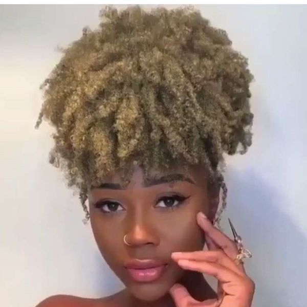 1pcs afro bun puff elastic wrap drawstring human hair curly ponytail donut chignon hairpieces salt and pepper updo hair extensions grey hair, Black
1pcs afro bun puff elastic wrap drawstring human hair curly ponytail donut chignon hairpieces salt and pepper updo hair extensions grey hair, Black