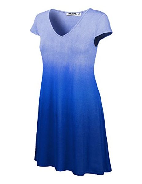 lock and love ll womens ombre v neck cap sleeve t shirt dress - made in usa, Black;gray
lock and love ll womens ombre v neck cap sleeve t shirt dress - made in usa, Black;gray