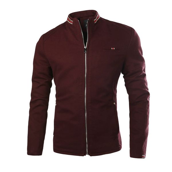 new style casual simplicity solid color versatile coat men autumn and winter thick stand collar jacket, Black
new style casual simplicity solid color versatile coat men autumn and winter thick stand collar jacket, Black