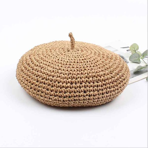 wzcx 2020 new straw solid color korean version breathable beret hollow fashion outdoor women summer hat cap, Blue;gray
wzcx 2020 new straw solid color korean version breathable beret hollow fashion outdoor women summer hat cap, Blue;gray