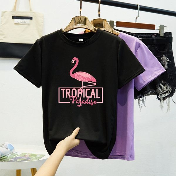 all-match cartoon printing summer round t-shirt collar short-sleeved women's t-shirt loose couple student k649#, White 
all-match cartoon printing summer round t-shirt collar short-sleeved women's t-shirt loose couple student k649#, White