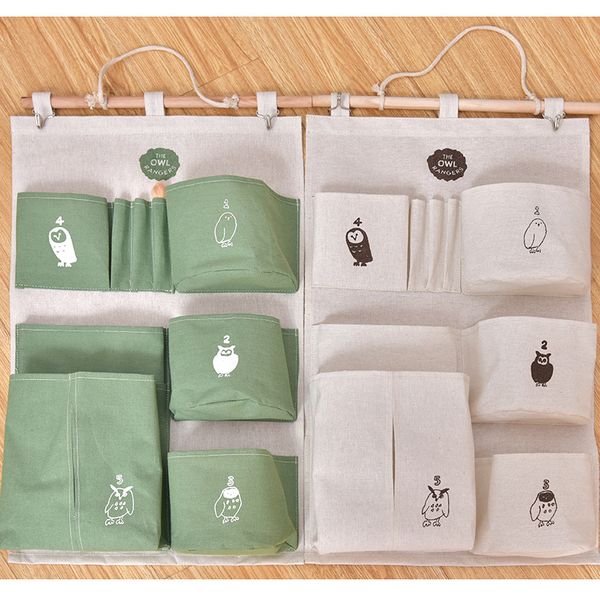 2019 new cotton linen multi pocket storage hanging bag paper towel storage bag simple fabric wall-mounted door hanging debris st
2019 new cotton linen multi pocket storage hanging bag paper towel storage bag simple fabric wall-mounted door hanging debris st