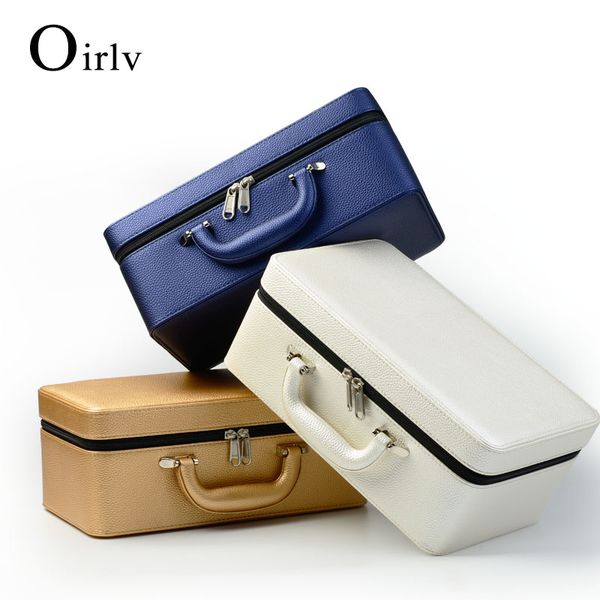 oirlv leather jewelry box portable travel jewelry case ring necklace organizer storage holder 3 layers, Pink;blue
oirlv leather jewelry box portable travel jewelry case ring necklace organizer storage holder 3 layers, Pink;blue
