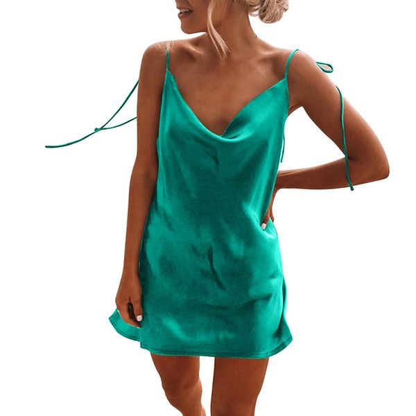 womens party mini dress solid spaghetti straps sleeveless backless vestidos fashion bandage lace up dresses with belt club, Black;gray
womens party mini dress solid spaghetti straps sleeveless backless vestidos fashion bandage lace up dresses with belt club, Black;gray