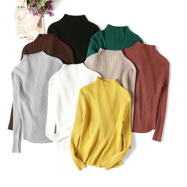 slim solid basic fashion thick autumn winter knit turtleneck short pullover sweater casual bodycon women long sleeve sweater, White;black
slim solid basic fashion thick autumn winter knit turtleneck short pullover sweater casual bodycon women long sleeve sweater, White;black