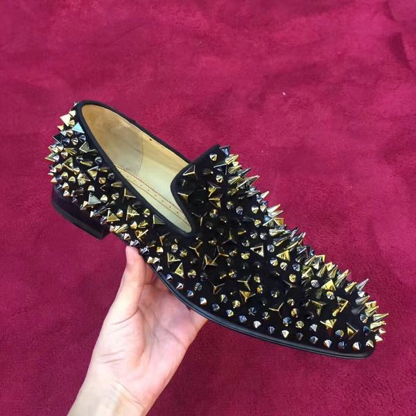 women men business party dress red bottom shoes slip on loafers shoes sneakers flats with original box leisure perfect gift size 35-47, Black
women men business party dress red bottom shoes slip on loafers shoes sneakers flats with original box leisure perfect gift size 35-47, Black