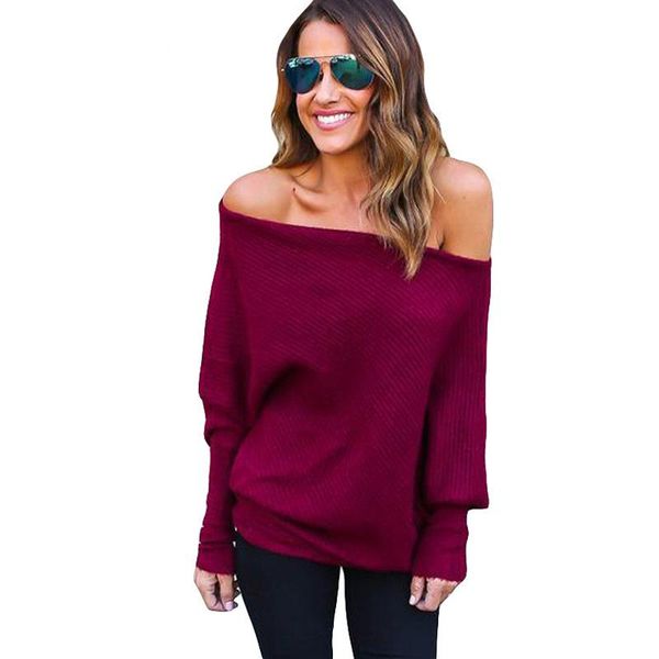 2019 fashion women sweaters with batwing slash neck spring casual knitted pullovers sweater jumper loose woman solid clothes, White;black
2019 fashion women sweaters with batwing slash neck spring casual knitted pullovers sweater jumper loose woman solid clothes, White;black
