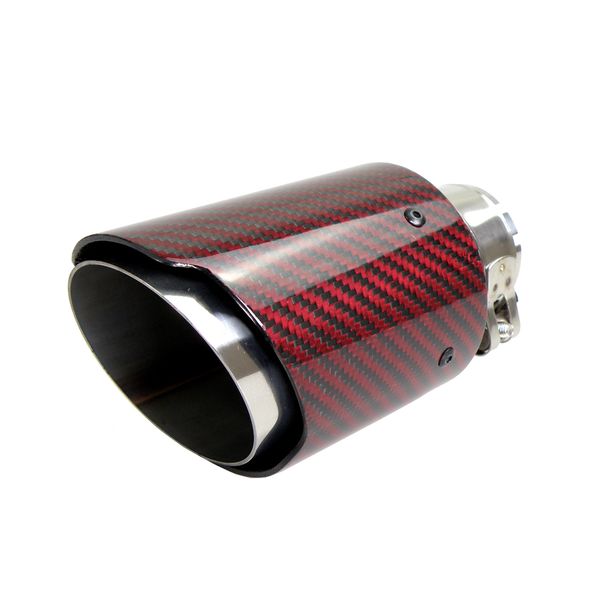 3.5" outlet glossy red twill carbon fiber exhaust pipe straight edge muffler tips outlet 89mm
3.5" outlet glossy red twill carbon fiber exhaust pipe straight edge muffler tips outlet 89mm