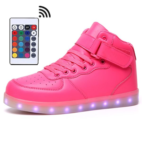 remote control led shoes womens pink color high shoes with usb charging lace up luminous casual neon dancing party sneakers, Black
remote control led shoes womens pink color high shoes with usb charging lace up luminous casual neon dancing party sneakers, Black
