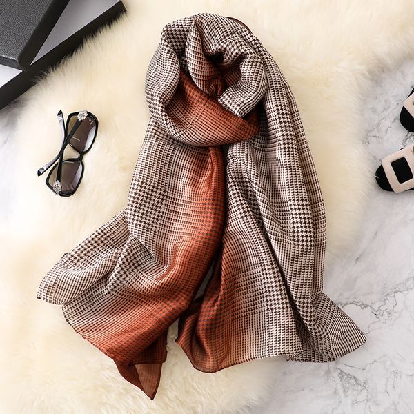 spak vintage bandanas ombre scarf women gradient color silk feel scarf plaid stripe shawl hijab, Blue;gray
spak vintage bandanas ombre scarf women gradient color silk feel scarf plaid stripe shawl hijab, Blue;gray