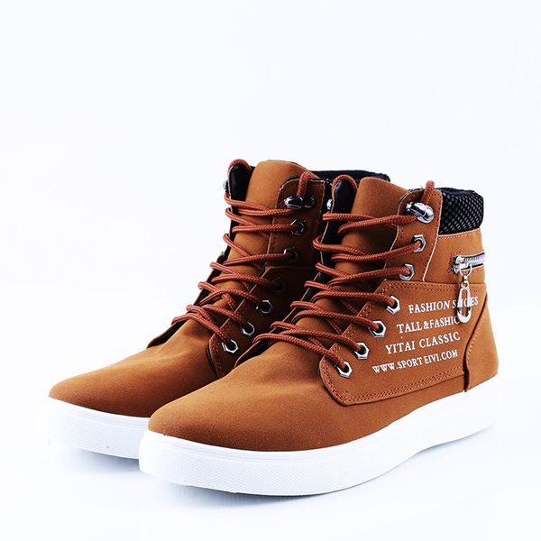 spring shoes for men casual shoes high suede leather loafers lace-up high pipe men flat zip big size 46, Black
spring shoes for men casual shoes high suede leather loafers lace-up high pipe men flat zip big size 46, Black