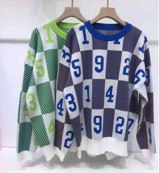 autumn winter new women's color matching letters wild loose knit pullover sweater womens dress, White;black
autumn winter new women's color matching letters wild loose knit pullover sweater womens dress, White;black