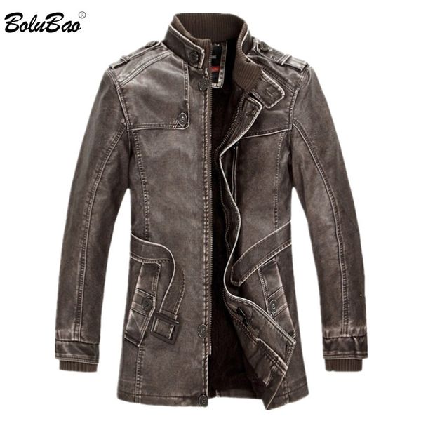 bolubao men fashion leather jacket parka 2019 men casual brand pu clothing men's long leather jackets plus velvet coats, Black
bolubao men fashion leather jacket parka 2019 men casual brand pu clothing men's long leather jackets plus velvet coats, Black