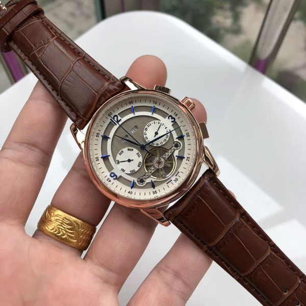 style business leisure men five-pin multi-function large flywheel automatic mechanical movement men wristwatches, leather watch band, de, Slivery;brown
style business leisure men five-pin multi-function large flywheel automatic mechanical movement men wristwatches, leather watch band, de, Slivery;brown
