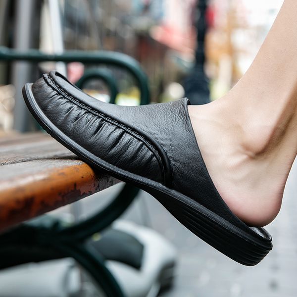 2020 summer slippers men fashion leather casual shoes beach shoes breathable lightweight flip flops outdoor big size 47 slipper, Black
2020 summer slippers men fashion leather casual shoes beach shoes breathable lightweight flip flops outdoor big size 47 slipper, Black